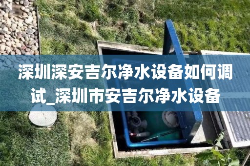 深圳深安吉爾凈水設(shè)備如何調(diào)試_深圳市安吉爾凈水設(shè)備